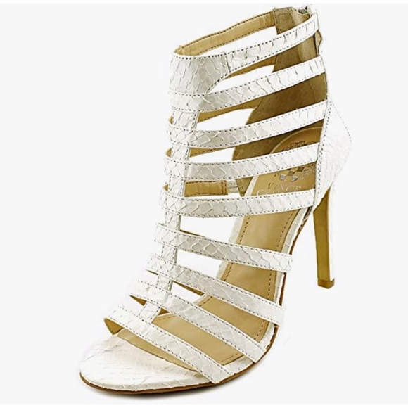 🆕 Vince Camuto Kamella Strappy Dress Sandals Women’s 8 1/2 M New! NWOT Ivory - Picture 1 of 9